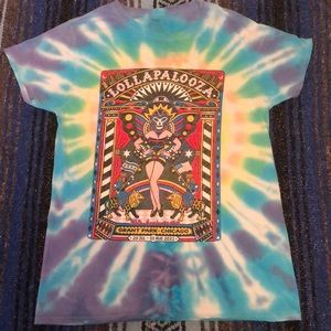 Lollapalooza Music Festival 2021 30th Anniversary Tie Dye Tee Shirt